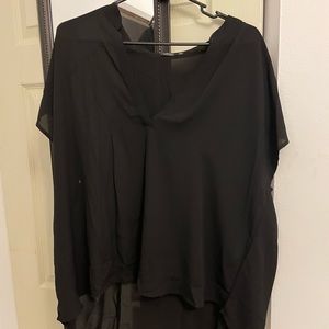 SHEIN Curve sheer Black Blouse Size 2xl